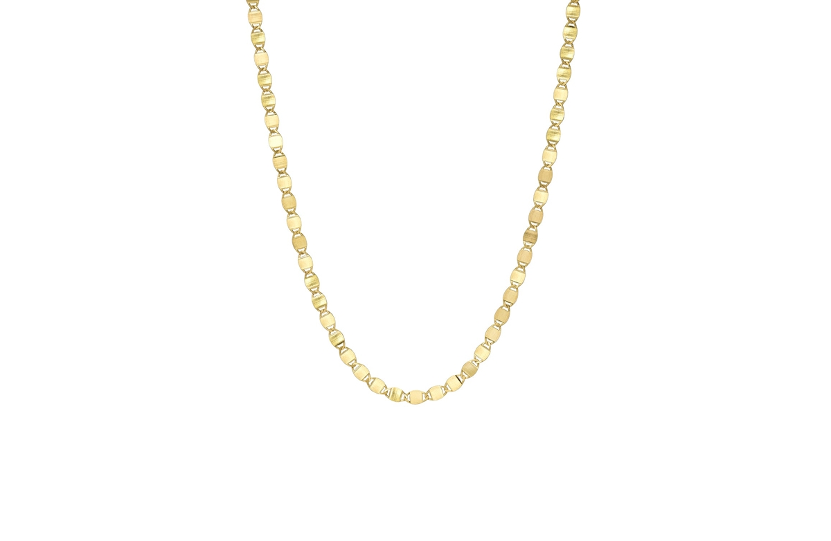 Shop Zoe Lev Mirror Link 14k Gold Chain Necklace