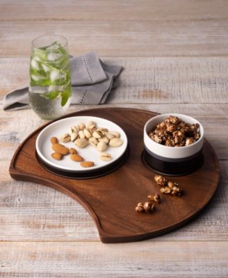 Kona Wood Crescent Serving Tray, 13"