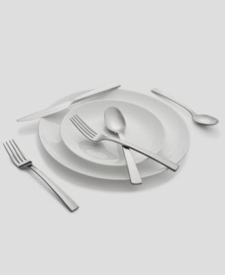 Rhyme Mirror With Satin Handles Flatware Set, 20 Piece