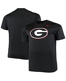 Men's Black Georgia Bulldogs Big and Tall Legend Primary Logo Performance T-shirt