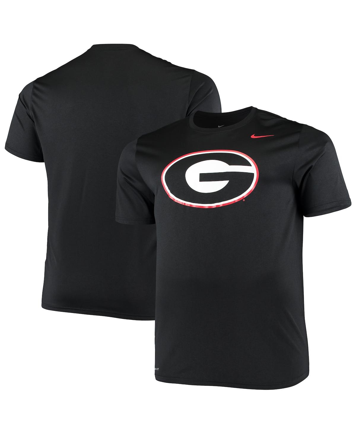 Men's Nike Black Georgia Bulldogs Big and Tall Legend Primary Logo Performance T-shirt