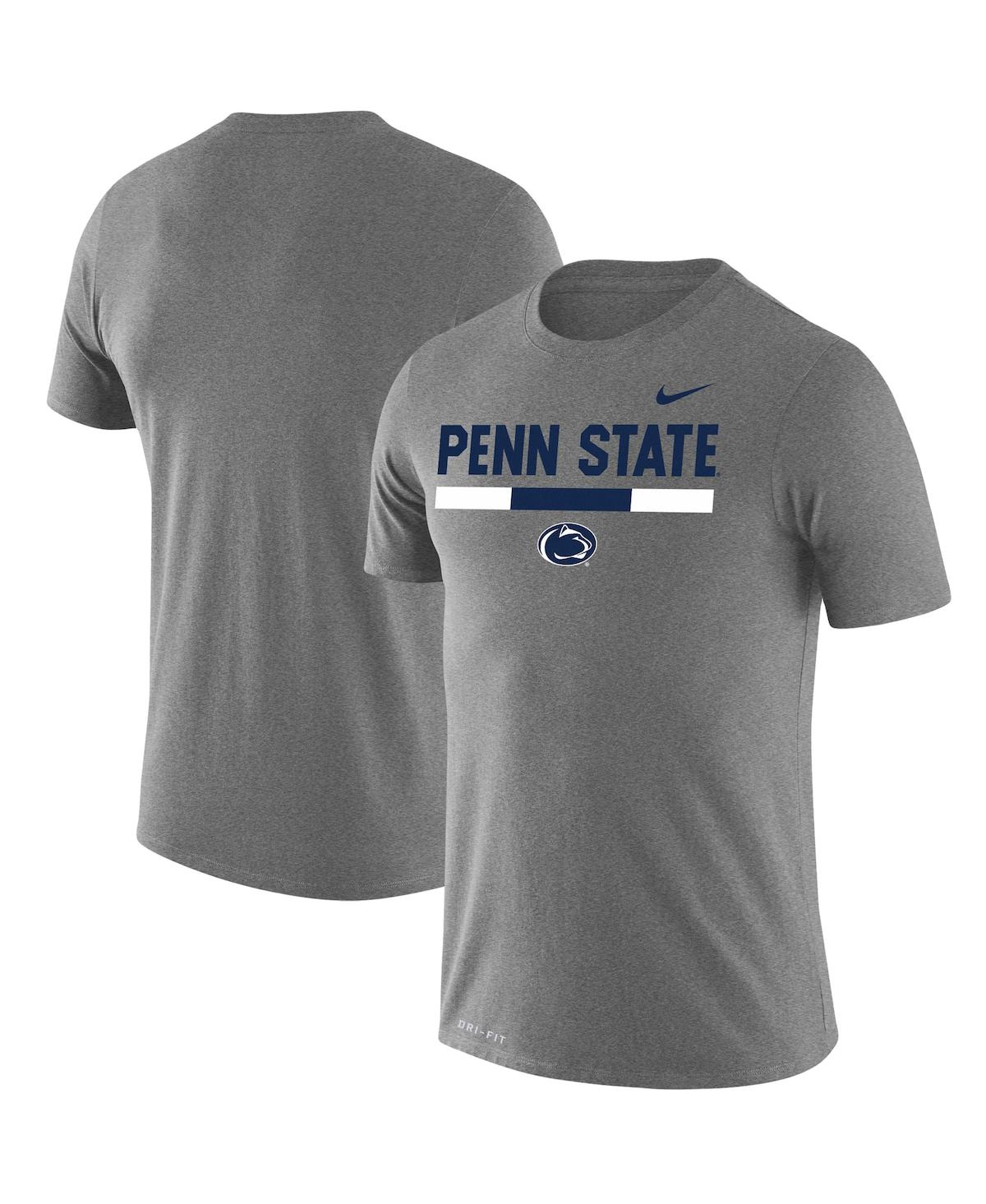 Men's Nike Heathered Gray Penn State Nittany Lions Team Dna Legend Performance T-shirt