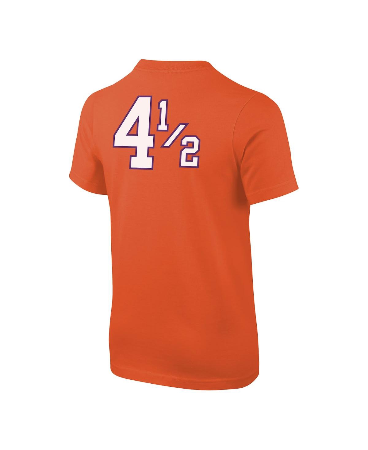 Shop Nike Big Boys  Orange Clemson Tigers Disney+ 4a½ Player T-shirt