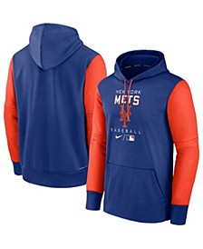 Men's Royal, Orange New York Mets Authentic Collection Performance Hoodie