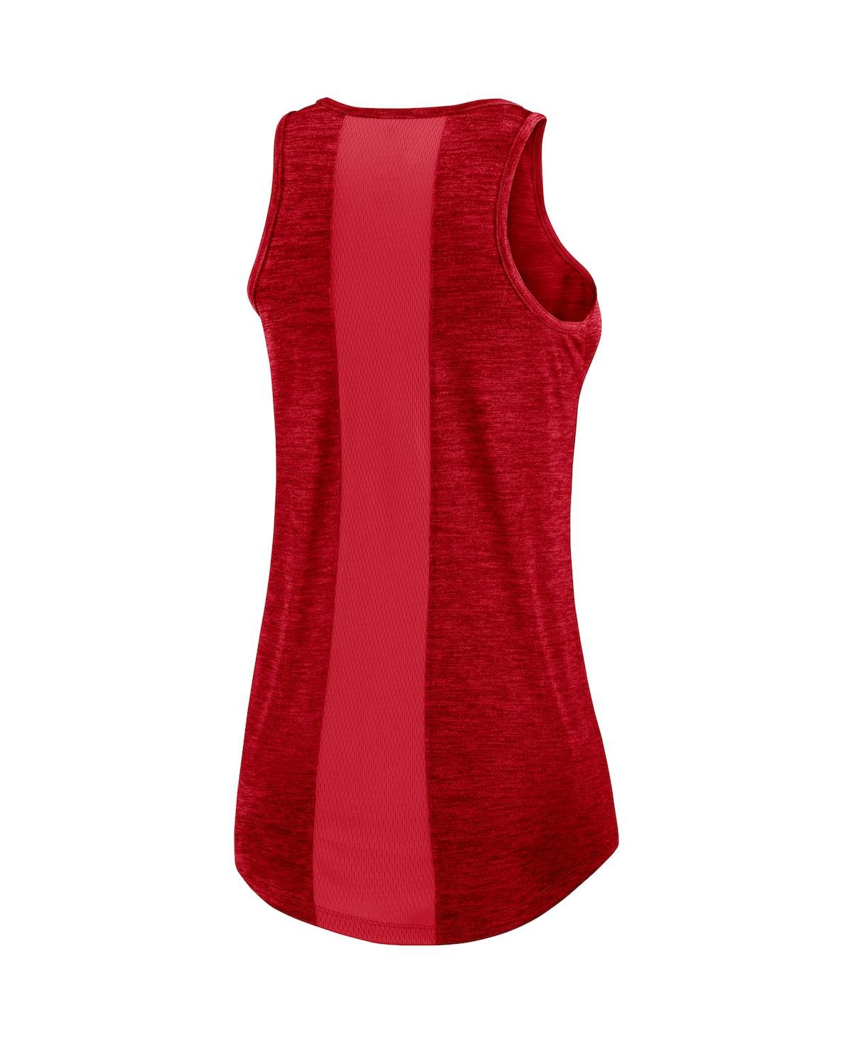 Women's NikeWashington Nationals Logo Fade High Neck Performance Tank Top - Red