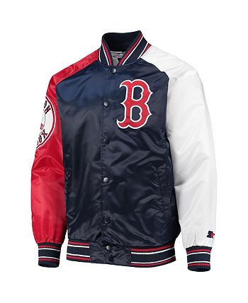 Mitchell & Ness Men's Navy Boston Red Sox Lightweight Satin Raglan  Full-Snap Jacket - Macy's