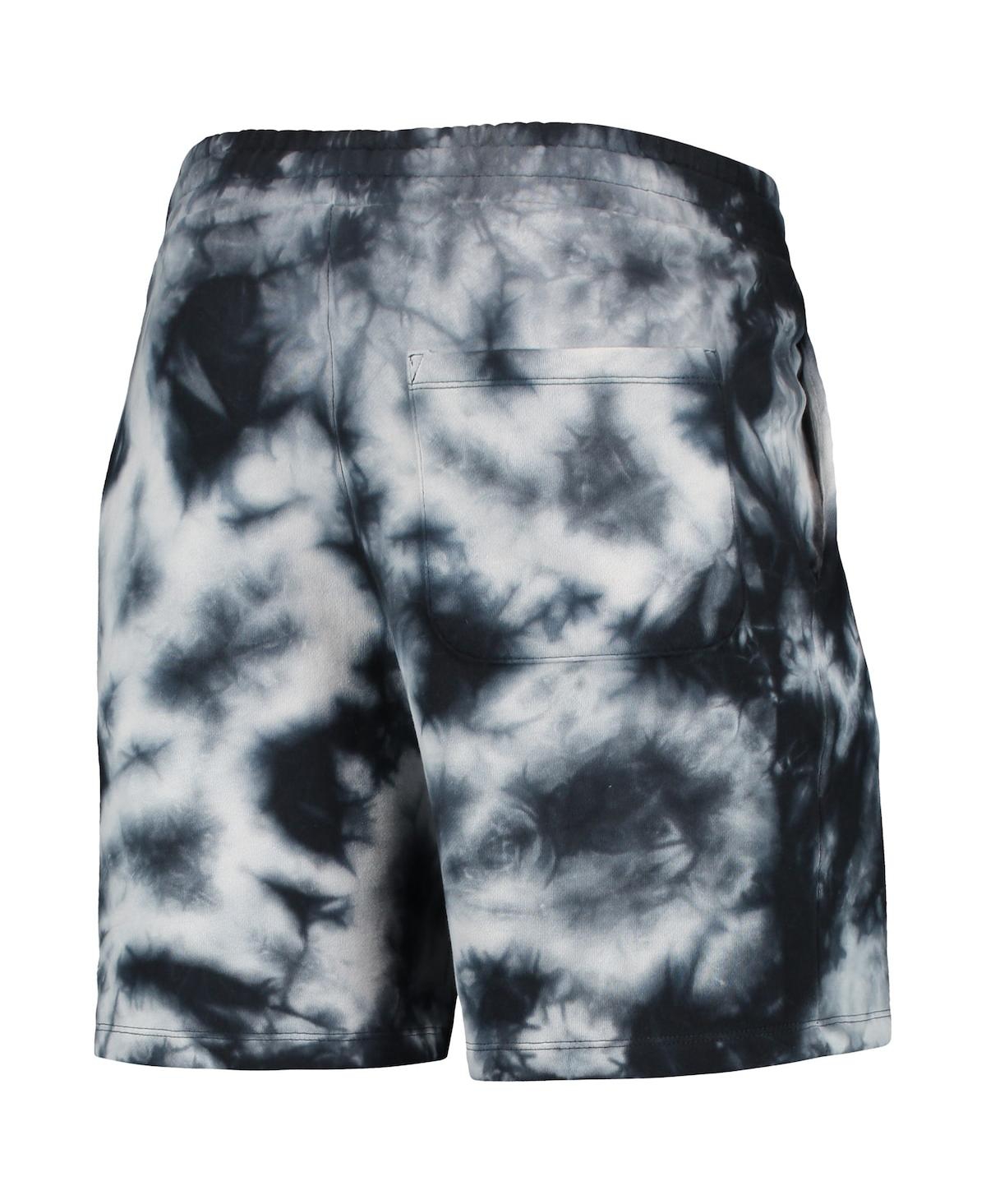 NEW ERA MEN'S NEW ERA BLACK BOSTON CELTICS FLEECE TIE-DYE SHORTS 