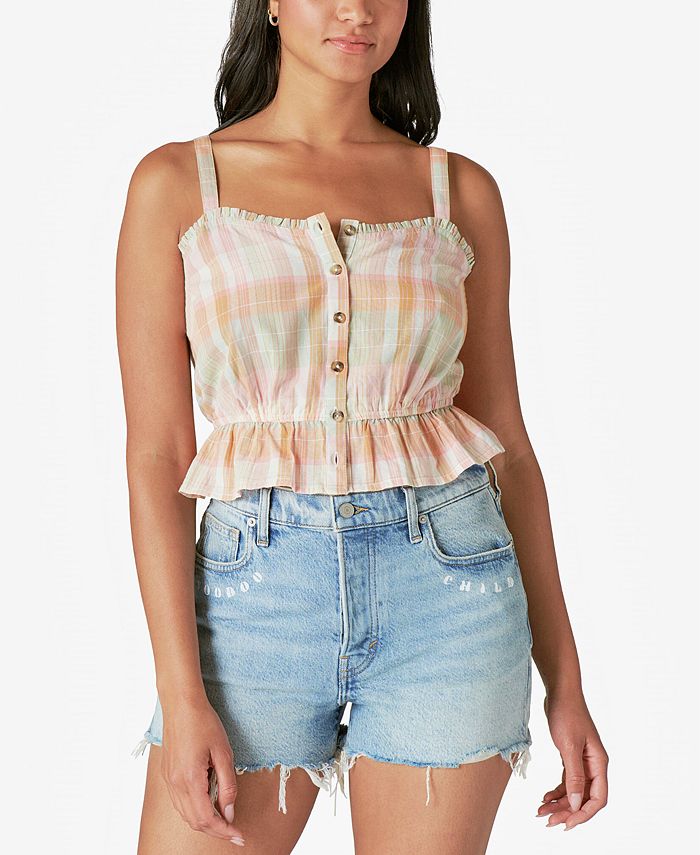 Lucky Brand Knotted Camisole - Macy's