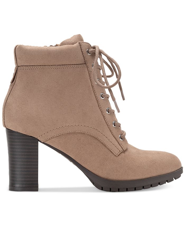Style & Co Lucillee LaceUp Dress Booties, Created for Macy's Macy's