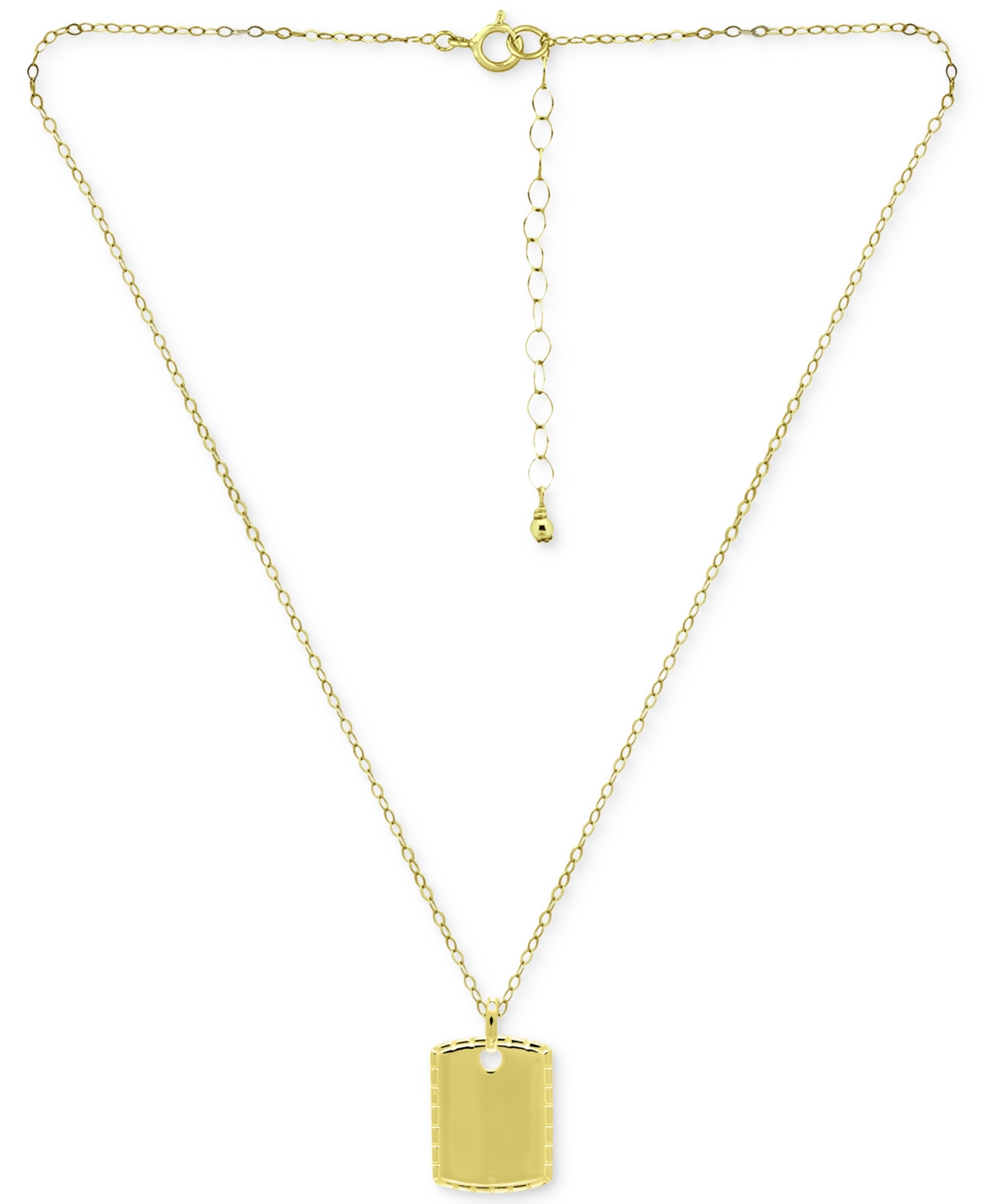 Giani Bernini Dog Tag Pendant Necklace, 16
