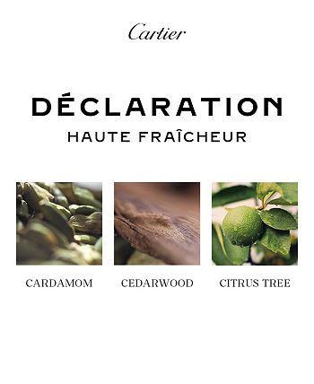 Cartier Déclaration Haute Fraîcheur Eau de Toilette Spray, 3.3 oz. - Macy's