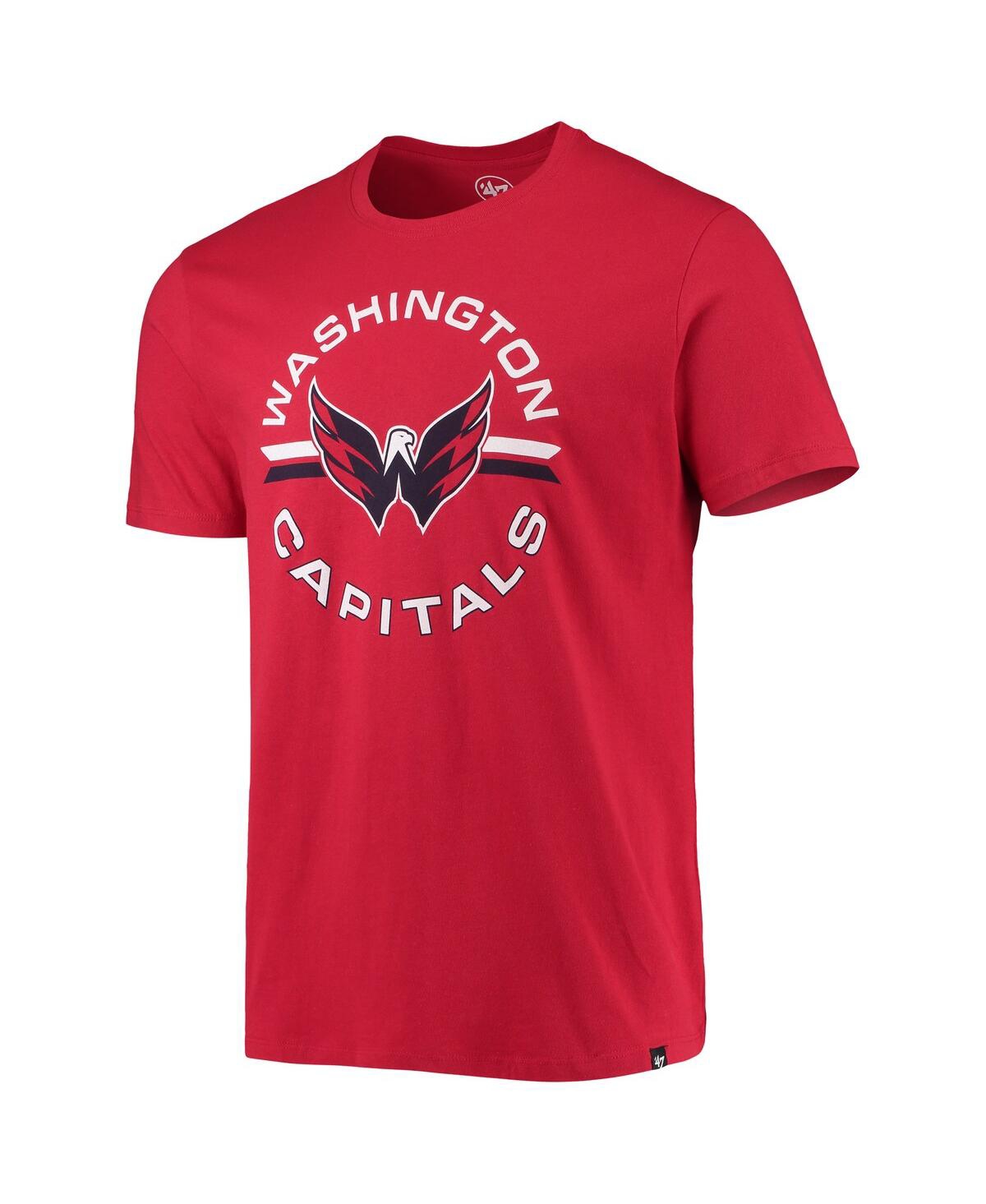 Shop 47 Brand Men's ' Red Washington Capitals Assist Super Rival T-shirt