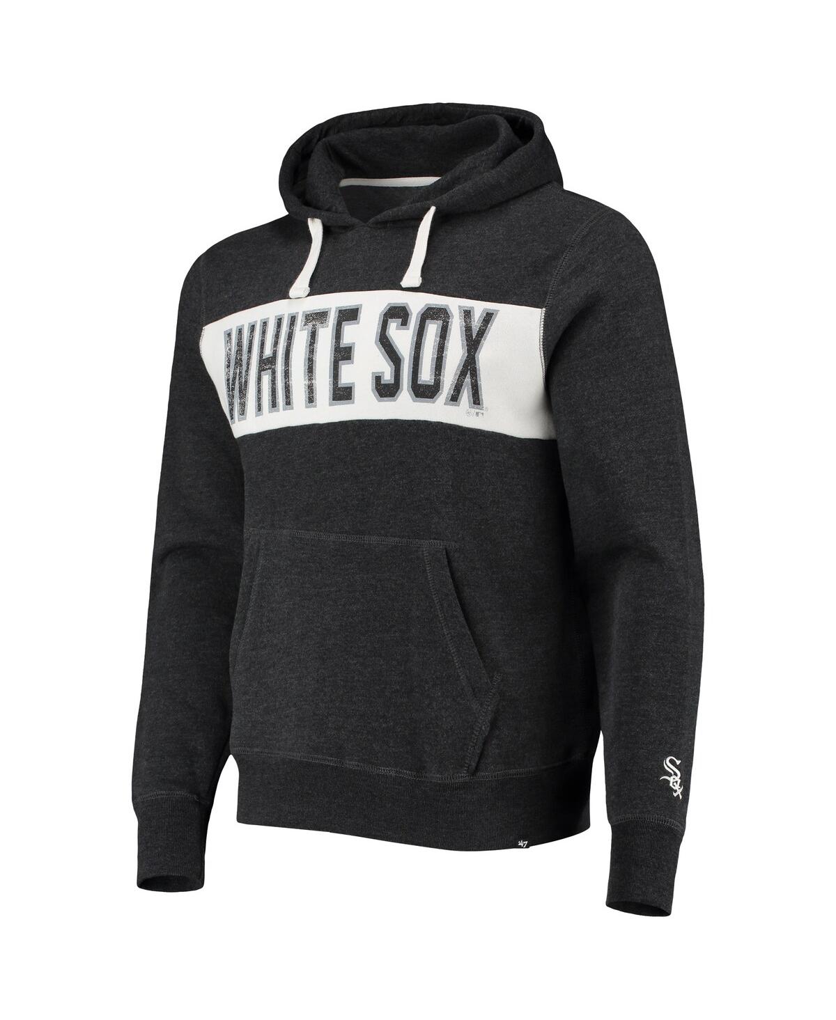 Shop 47 Brand Men's '47 Heathered Black Chicago White Sox Team Pullover Hoodie