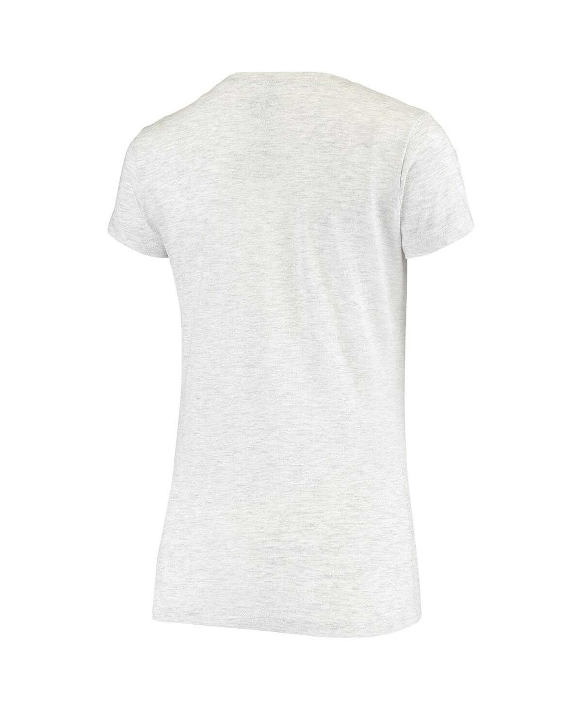 Women's '47 Heathered Gray San Jose Sharks Fantasy Scoop Neck T-shirt