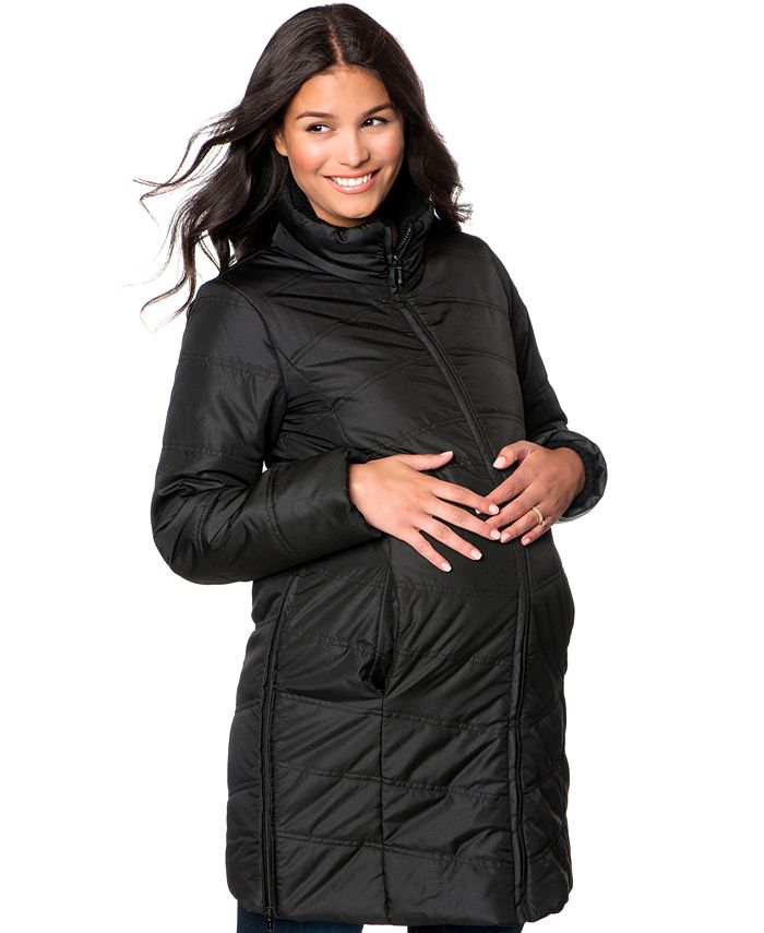 Motherhood Maternity Quilted Puffer Maternity Coat - Macy's