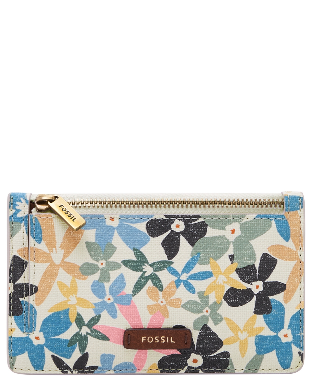 Fossil Women's Logan Zip Card Case In Multi ModeSens