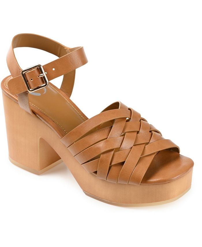 Journee Collection Women's Addisyn Block-Heel Sandals & Reviews - - Shoes - Macy's