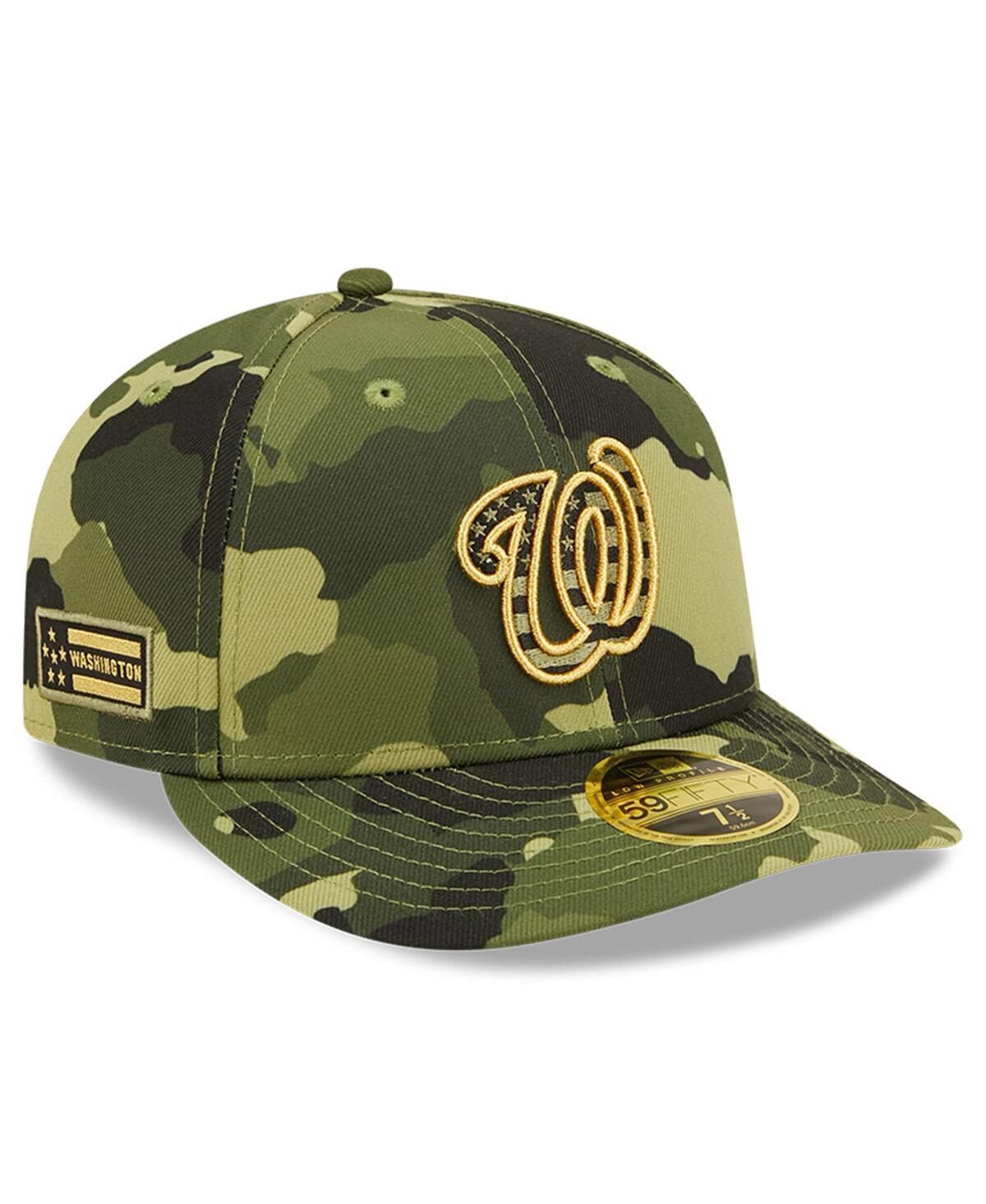Men's New EraWashington Nationals 2022 Armed Forces Day On-Field Low Profile 59FIFTY Hat - Camo