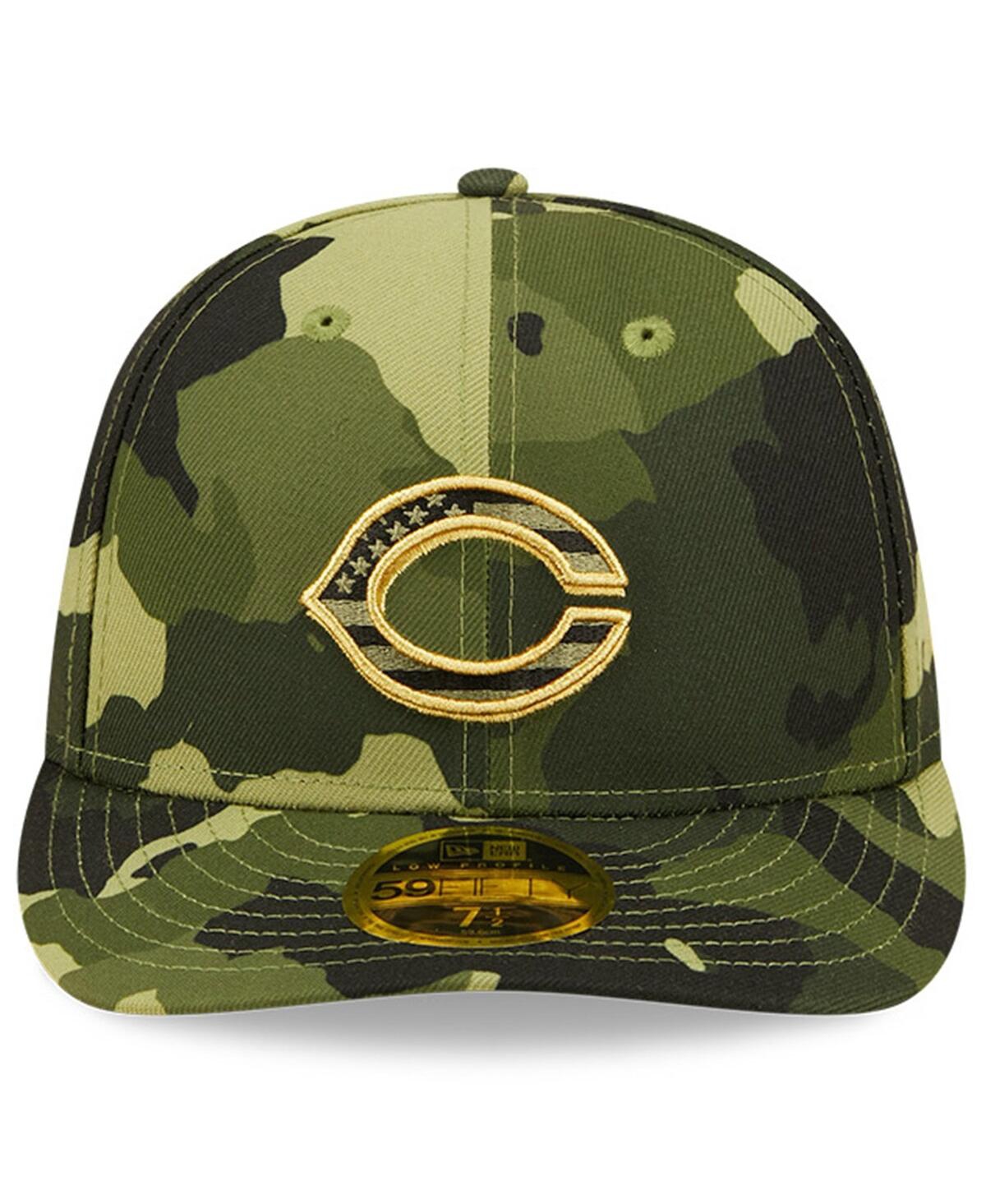 Shop New Era Men's  Camo Cincinnati Reds 2022 Armed Forces Day On-field Low Profile 59fifty Fitted Hat