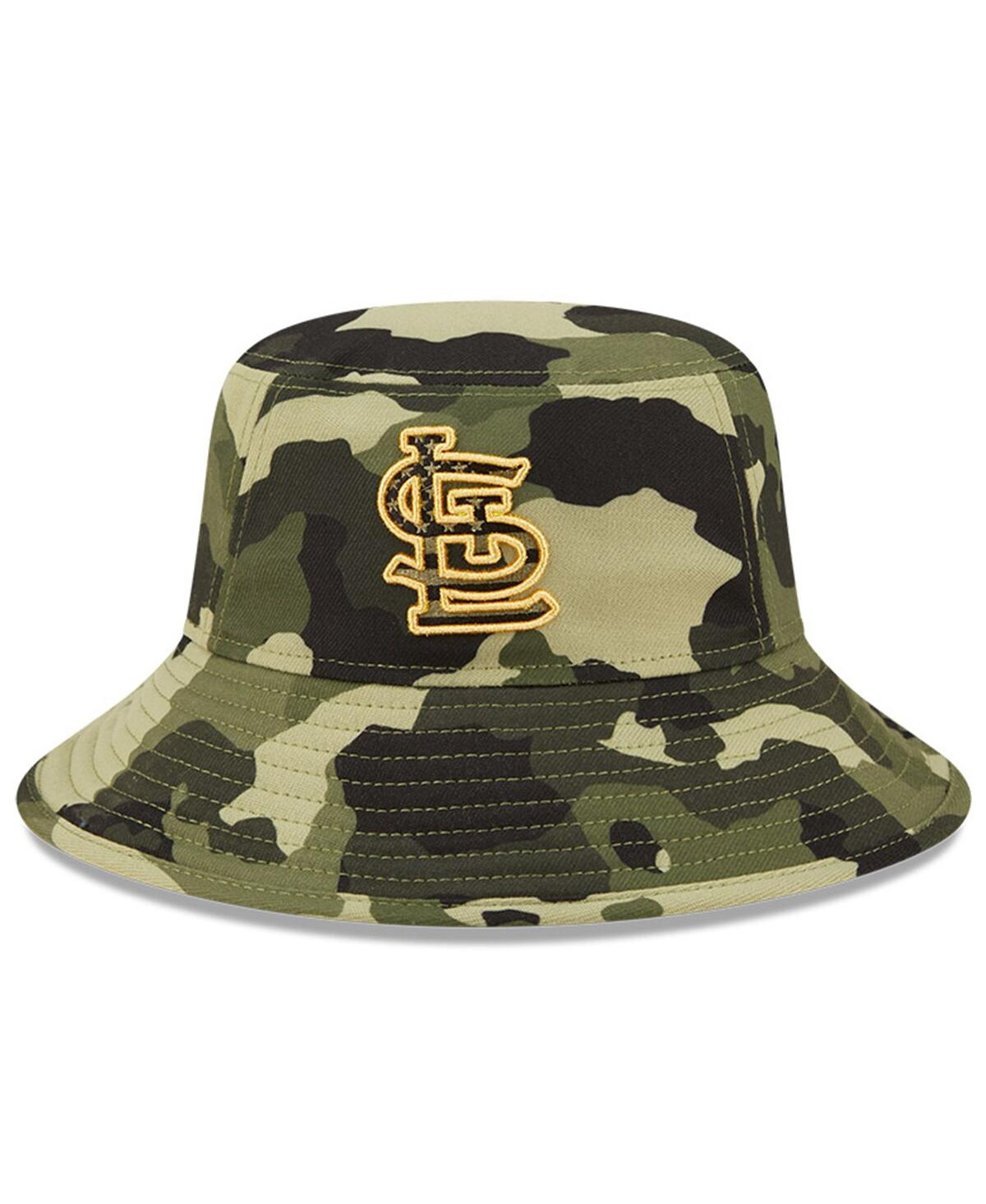 Shop New Era Men's  Camo St. Louis Cardinals 2022 Armed Forces Day Bucket Hat