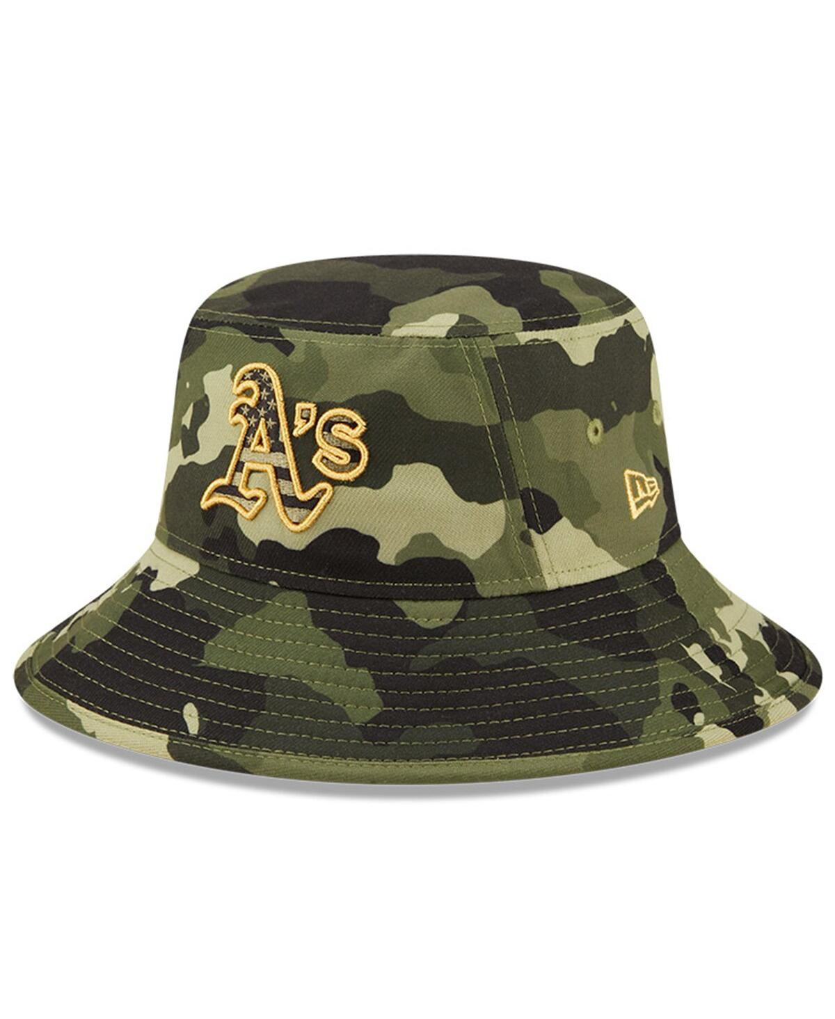 New Era Camo Oakland Athletics 2022 Armed Forces Day Bucket Hat In Camo