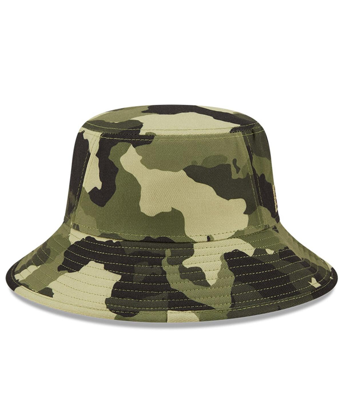 New Era Camo Chicago Cubs 2022 Armed Forces Day Bucket Hat In Camo