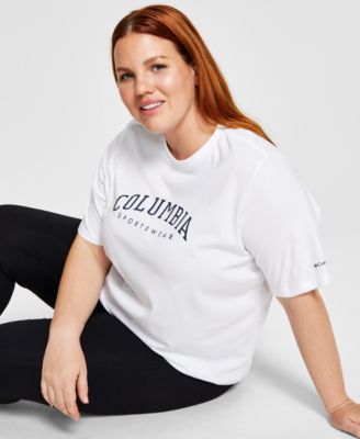 Plus Size Cotton Varsity T-Shirt 