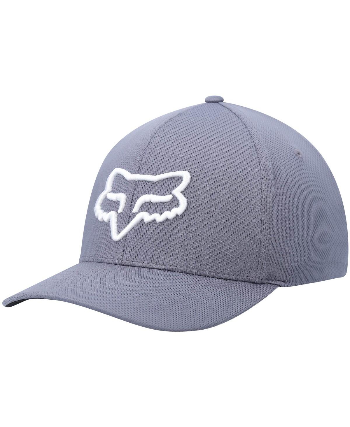 Shop Fox Men's  Racing Gray Lithotype Flex Hat