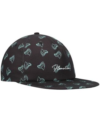 Men's Black Toothy Snapback Hat
