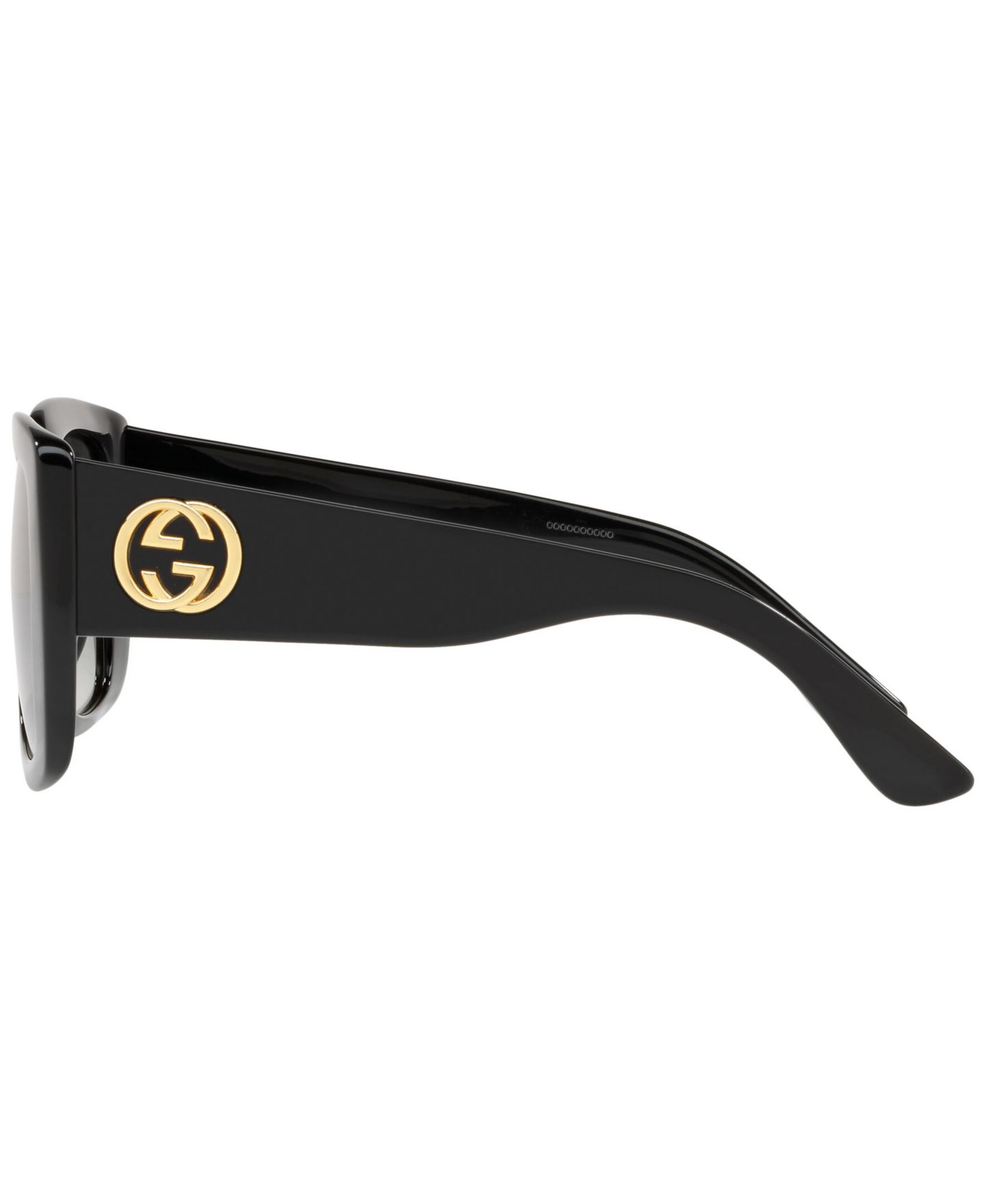 Женские солнцезащитные очки Gucci Sunglasses, GG0141SN, цвет: Чёрный — фото 3