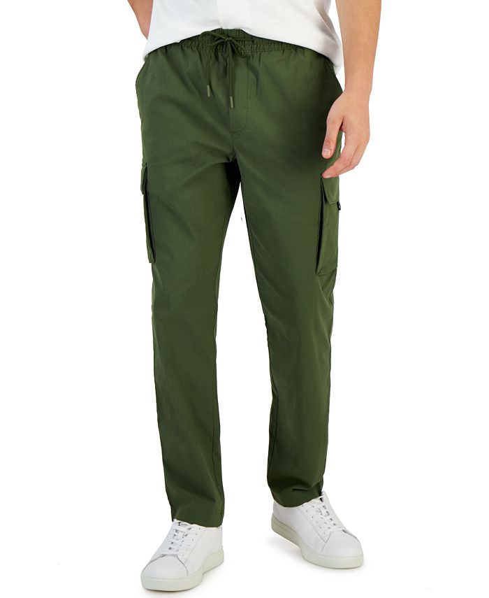 Alfani Men's Modern Pull-On Six-Pocket Ripstop Cargo Pants