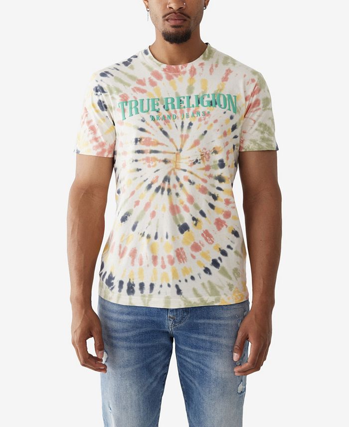 True religion blue tie dye shirt top