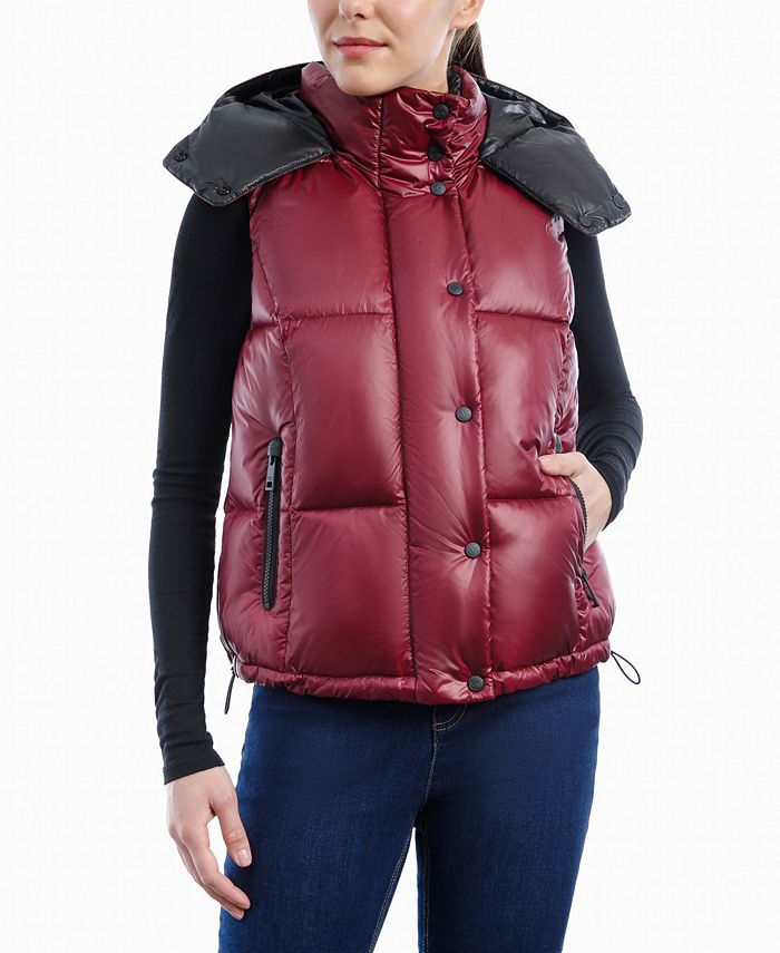 Michael Kors Women's Hooded Shine Puffer Vest & Reviews - Coats & Jackets -  Women - Macy's