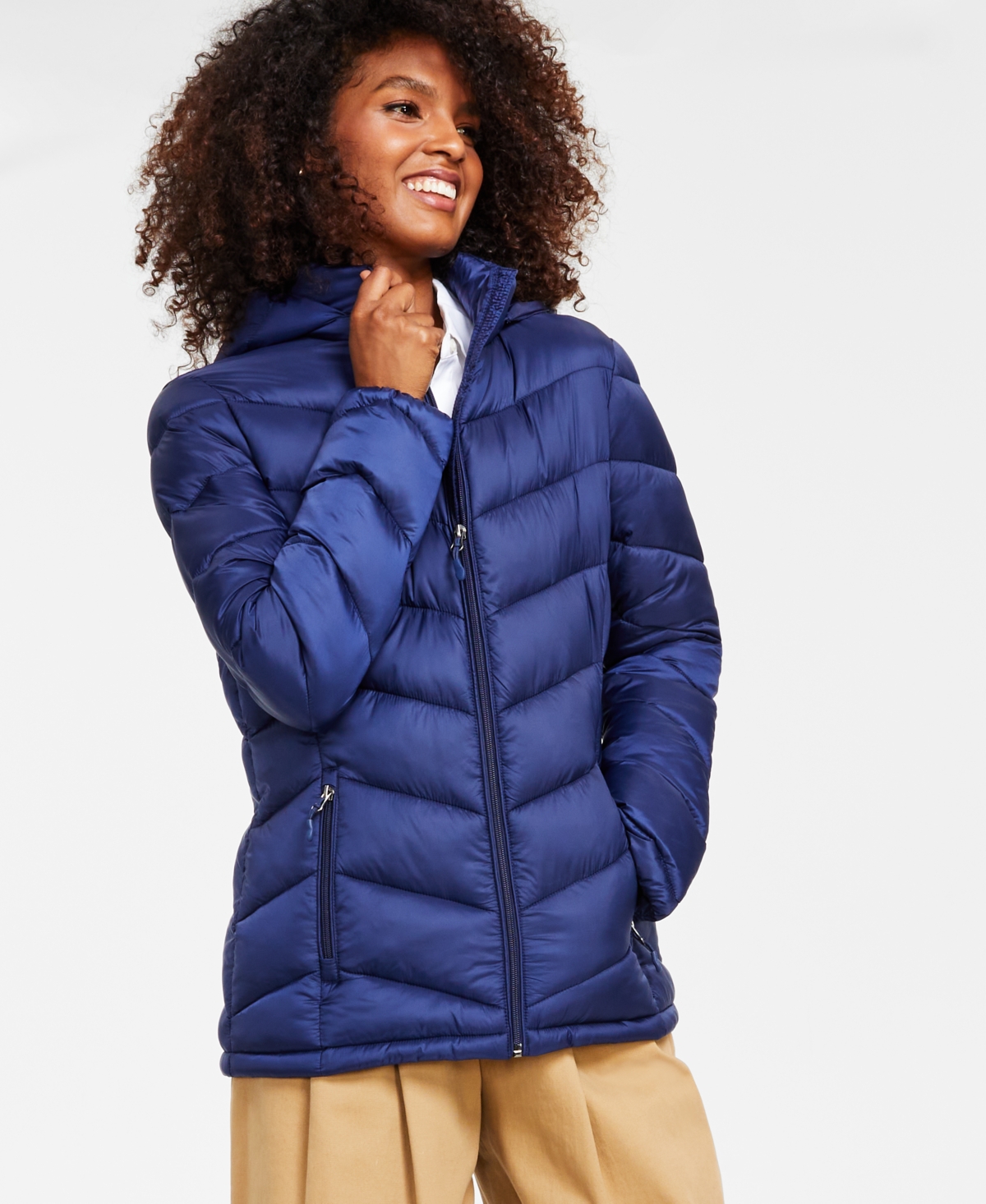 Charter Club Women's Packable Hooded Puffer Coat, Created for Macy's |  Smart Closet