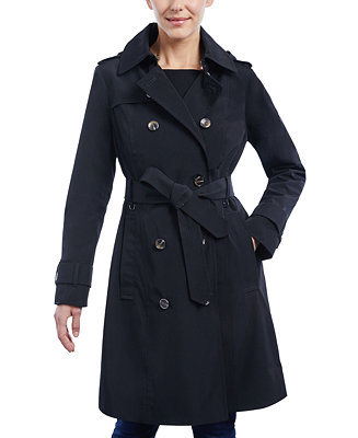 London Fog Women's Double-Breasted Hooded Trench Coat & Reviews - Coats & Jackets - Women - Macy's