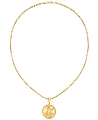 macys gold coin necklace