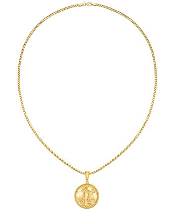 Gold Coin Necklace Pendants, 24 Styles