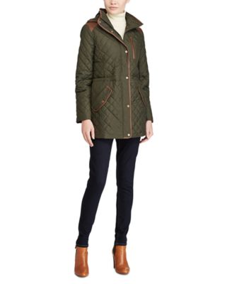 Lauren Ralph Lauren Women's Quilted Hooded Coat, Created For Macy's ...