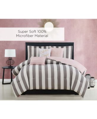 Cabana Stripe Reversible 5-Piece Comforter Set, Twin/Twin XL
