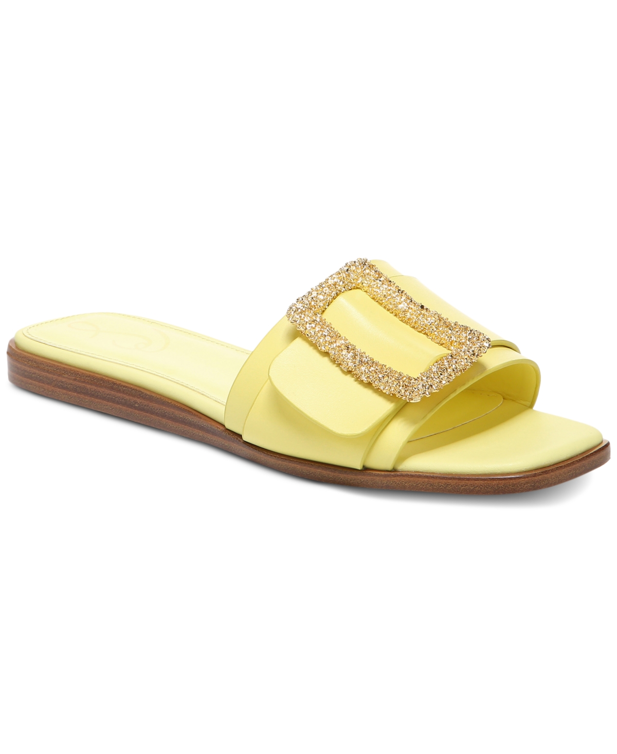 Sam Edelman Women's Inez Buckle Flat Sandals Women's Shoes In Yellow ...