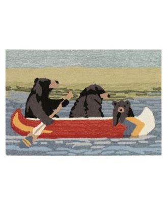 Liora Manne Frontporch Are We Bear Yet Area Rug In Blue