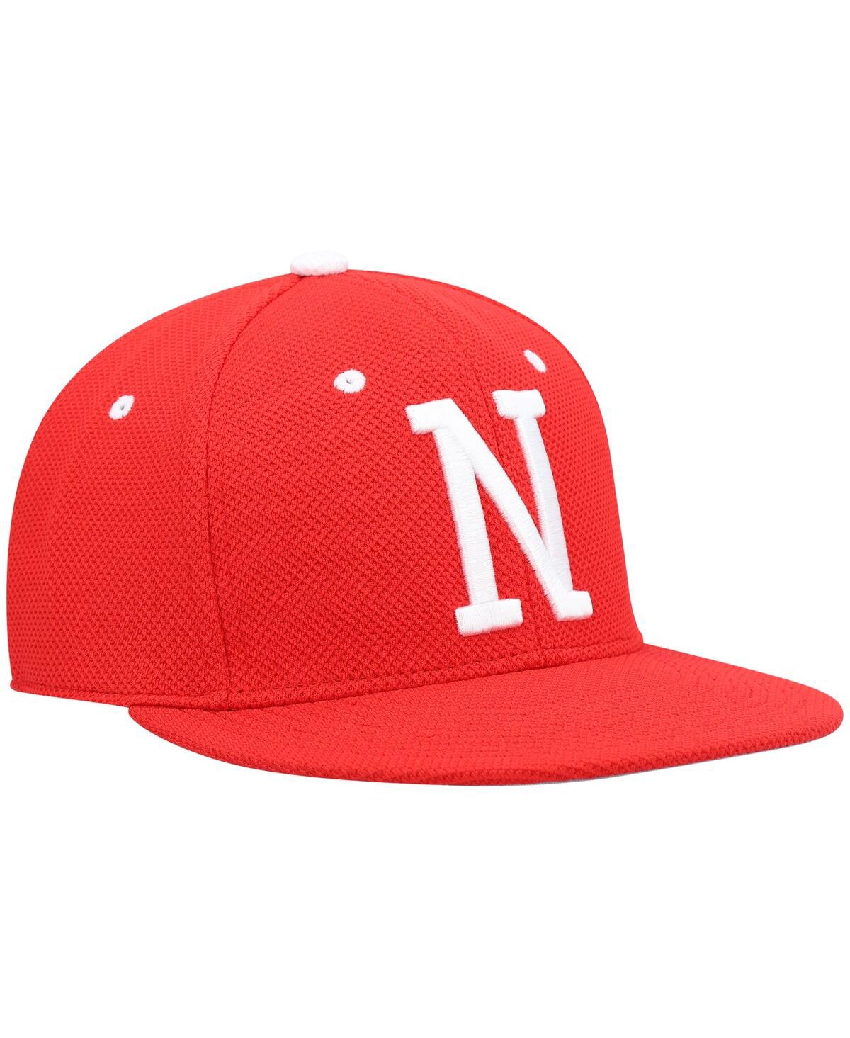 Shop Adidas Originals Men's Adidas Scarlet Nebraska Huskers On-field Baseball Fitted Hat