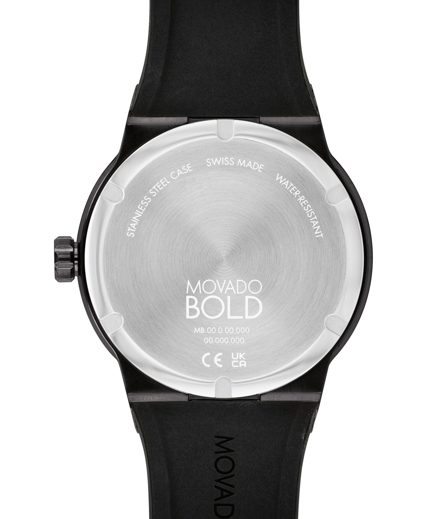 Мужские часы Movado Swiss Fusion Bold Black Silicone Strap Watch 42mm — фото 3