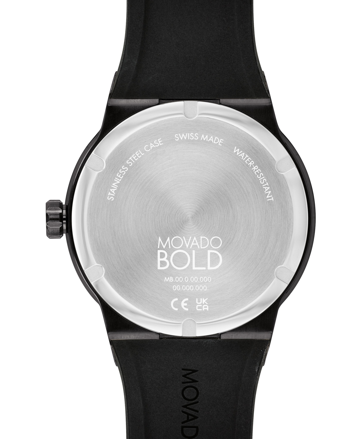 Shop Movado Men's Swiss Fusion Bold Black Silicone Strap Watch 42mm