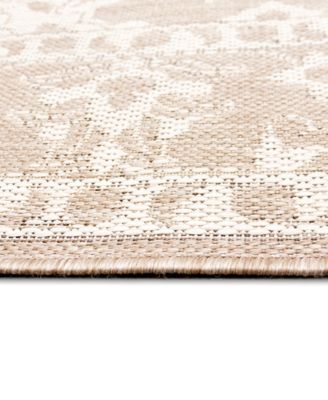 Malibu Kashan 1'11" x 7'6" Runner Outdoor Area Rug