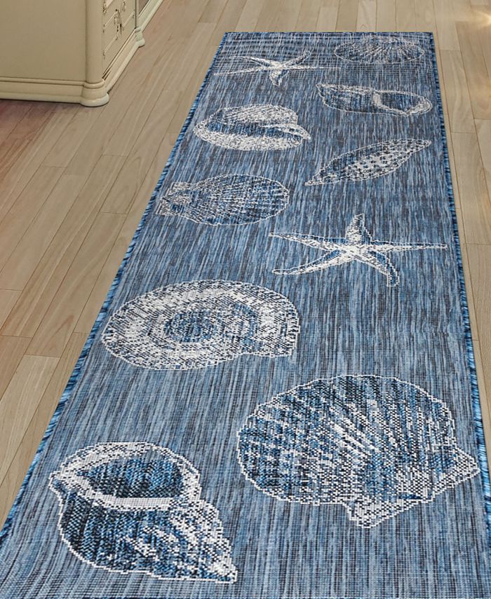 Liora Manne' Carmel Shells 1'11" x 4'11" Runner Outdoor Area Rug Macy's