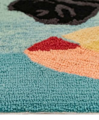 Frontporch Parasol and Pup 2'6" x 4' Outdoor Area Rug