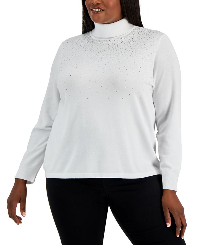 Karen Scott Plus Size Embellished Sweater Created for Macy s Macy s