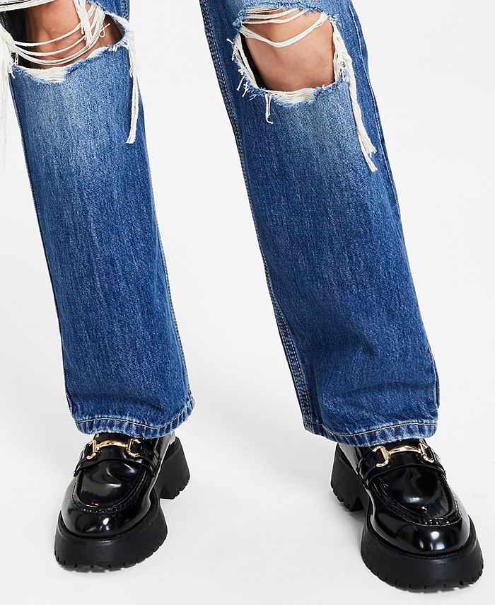 Levi's Low Pro Classic Straight-Leg High Rise Jeans - Macy's