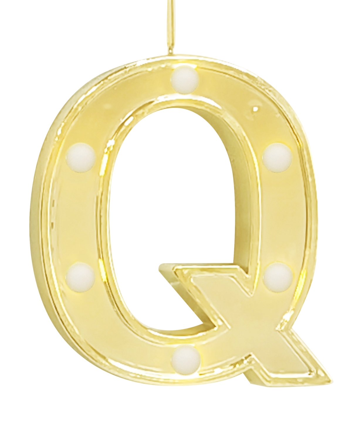 Ganz Led Light Up Marquee Initial Ornaments In Letter Q